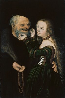 Lucas Cranach der Ältere. Das ungleiche Paar, um 1530