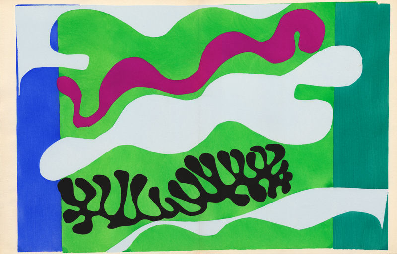 Henri Matisse. Tafel XVII "Die Lagune" aus dem Malerbuch Jazz. 